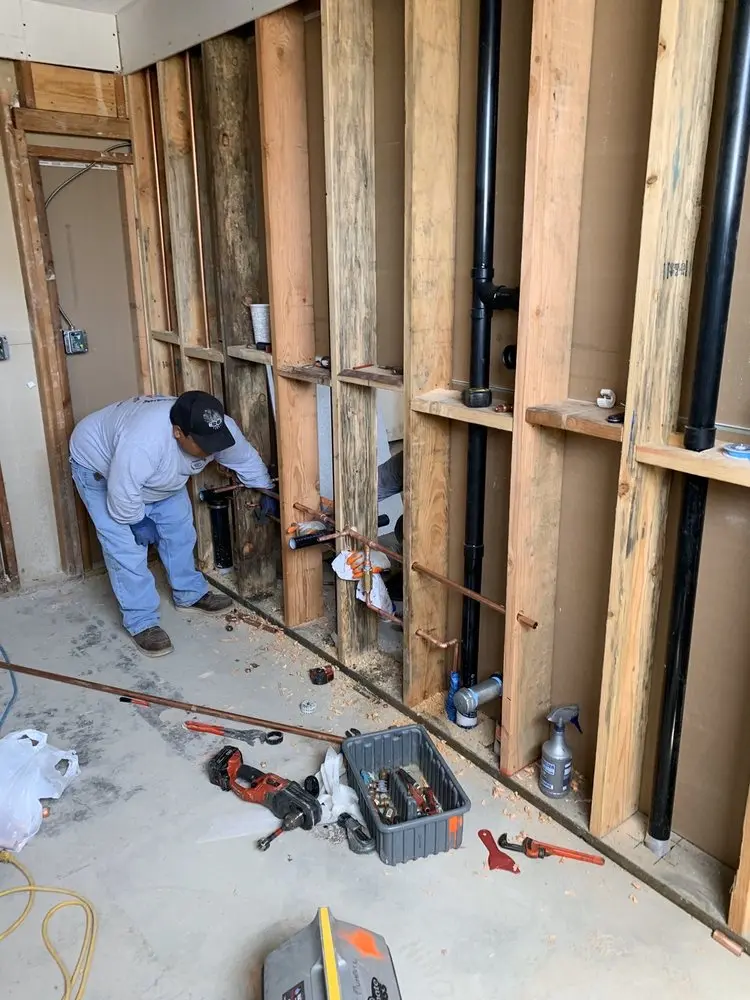 Commercial rough-in plumbing for Water Heater Replacement in North Michigan Park